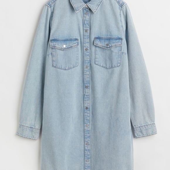 Denim Shirt Dress - Picture 3 of 5